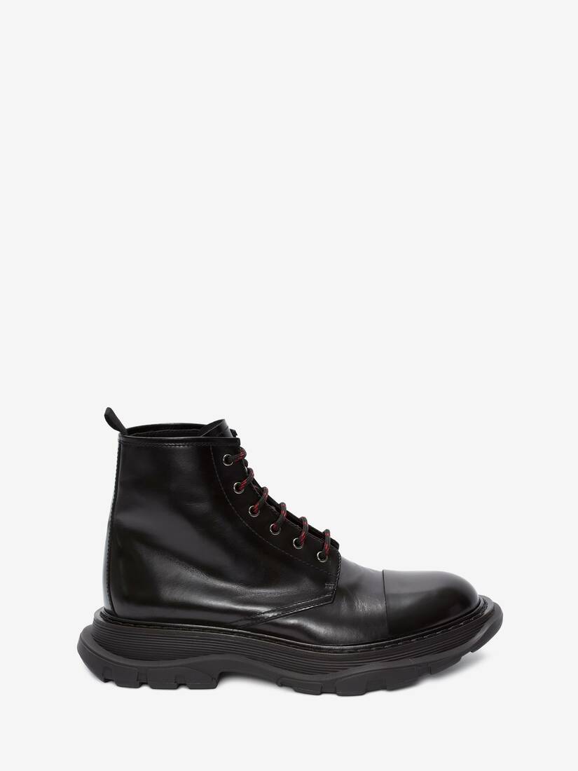 Botas Alexander McQueen Tread Lace Hombre - Negros - Mexico 047-QGCWEL